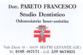 Studio Dentistico Dottor Pareto Francesco